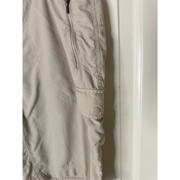Columbia East Ridge Cargo Shorts Size 12 Beige Outdoor Hiking Lightweight Nylon - Picture 7 of 11